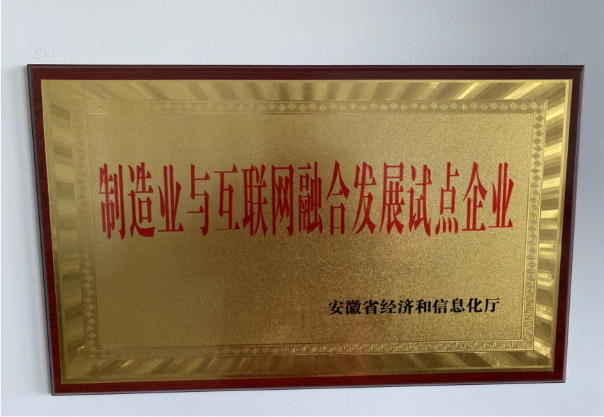省制造業(yè)與互聯(lián)網(wǎng)融合發(fā)展示范企業(yè)
